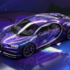 Nebula Drift - Bugatti Chiron - French Racing Blue (224) - Splatchi Couture 