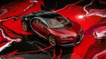 Crimson Torrent - Bugatti Chiron - French Racing Blue (224) - Splatchi Couture 