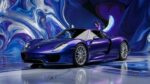 Ultraviolet - Porsche 918 Spyder - Liquid Metal Chrome Blue (3R7) - Splatchi Couture 