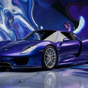 Ultraviolet - Porsche 918 Spyder - Liquid Metal Chrome Blue (3R7) - Splatchi Couture 